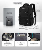 WATERFLY Travel Hiking Casual Backpack: 22L Lightweight Everyday Outdoor City - Image 3