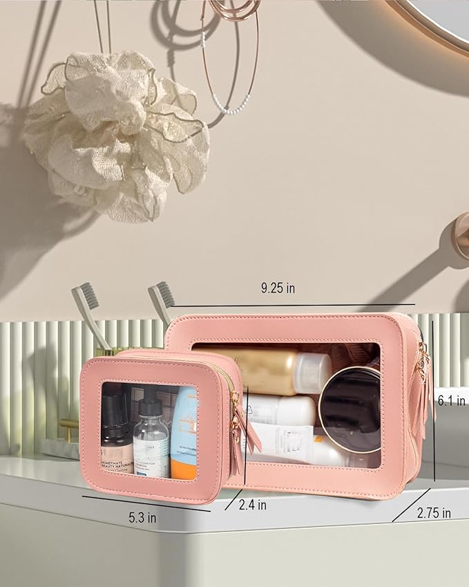 2 Pcs Clear Makup Bag Set - Image 3