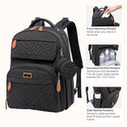 BabbleRoo Diaper Bag Backpack, Travel Backpack - Image 5