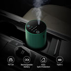 Waterless Essential Oil Diffuser Aromatherapy Scent Diffusers for Home Large Room, Bedroom, Car, Office, Desk, Battery Operated Mini Portable Air Freshener (Green)