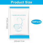 100 Pack Disposable Toilet Seat Cover Waterproof Non-Woven Fabric, Disposable - Image 2
