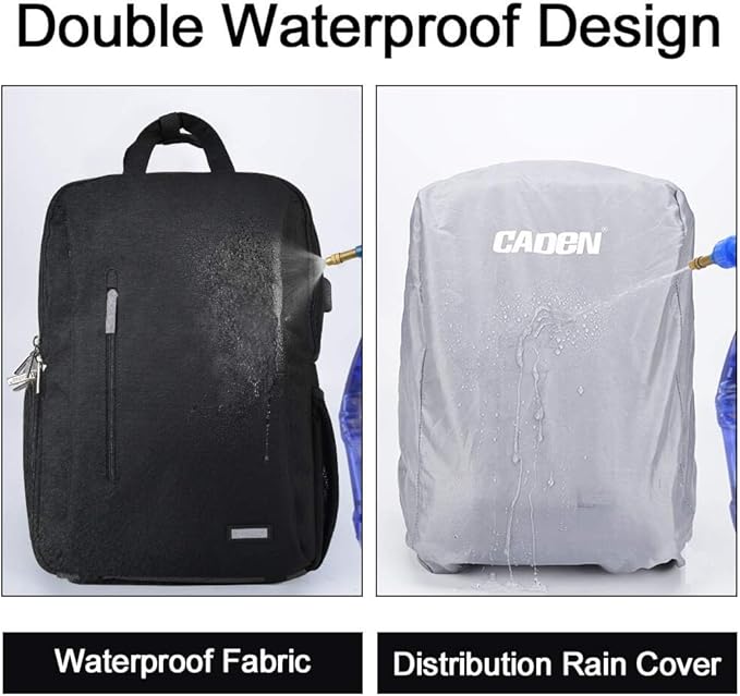 CADeN DSLR Camera Backpack Bag Waterproof Anti Theft - Image 4