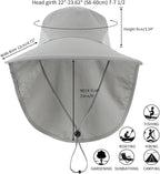 Home Prefer Outdoor UPF50+ Sun Hat Wide Brim Mesh Fishing Hat - Image 2
