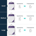 Compression Packing Cubes 6 Set, Compressible Space-Saving Packing Cubes - Image 4