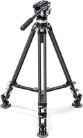 Leofoto LVC-193C Carbon Fiber Twin Leg Video Tripod+BV-15 Fluid Head by Leofoto