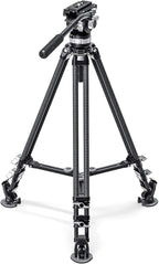 Leofoto LVC-193C Carbon Fiber Twin Leg Video Tripod+BV-15 Fluid Head by Leofoto