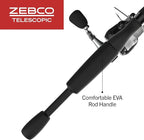 Zebco 33 Spinning Reel and Telescopic Fishing Rod Combo - Image 6