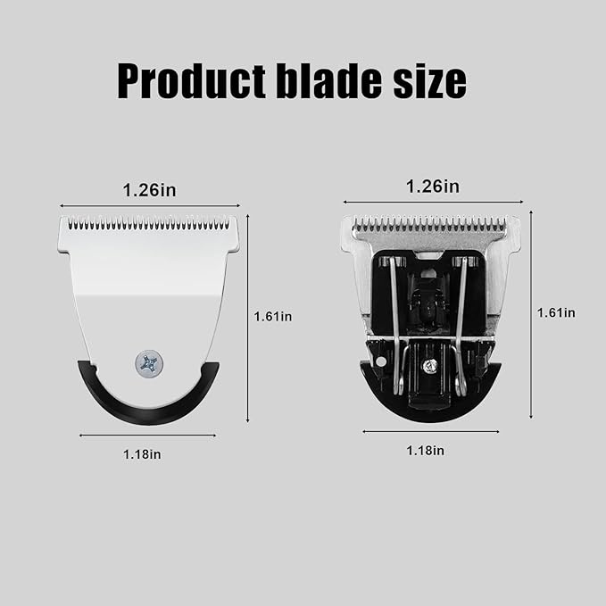 2 Pack Professional Detachable Hair Clipper Replacement Blades #2111 Blade Compatible with Wahl Mag Trimmers 8841/8143 /8700- Fits Professional Barbers and Stylists