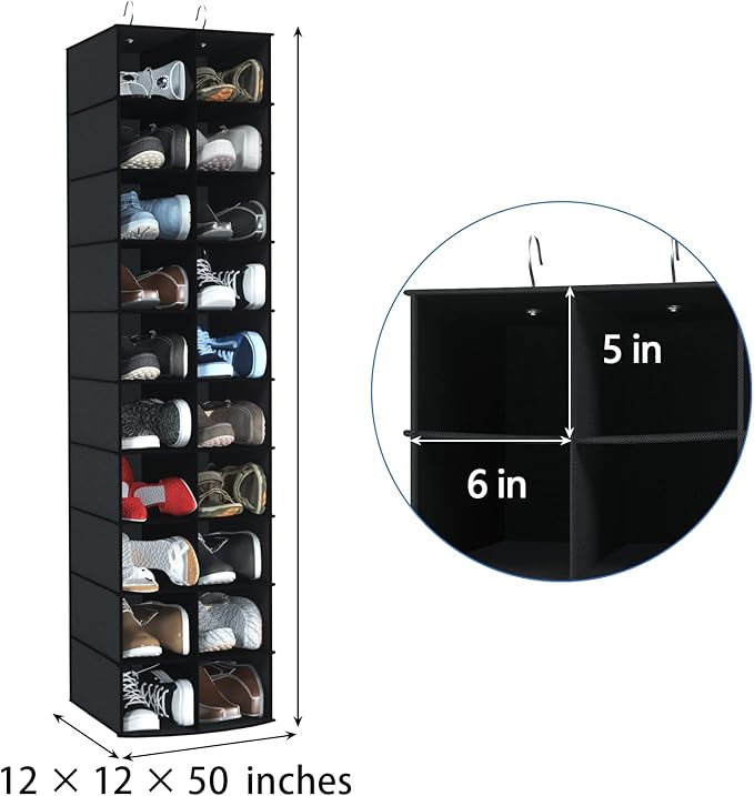 coastal rose Hanging Shoe Organizer - Image 3