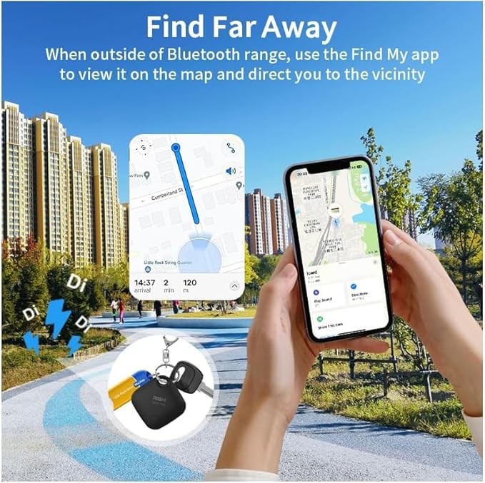 Air Tracker Tag 4 Pack Bluetooth Luggage Tracker tag Locator Works - Image 5