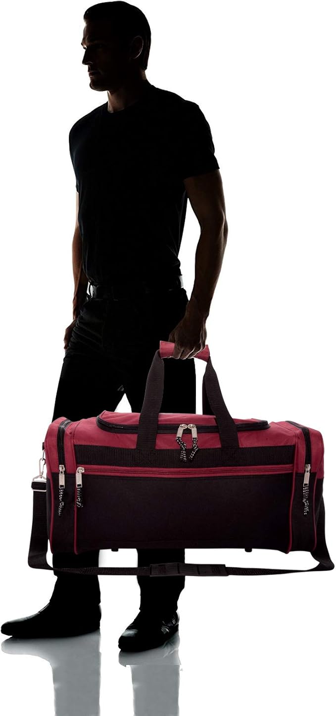 DALIX 21" Blank Sports Duffle Bag Gym Bag Travel Duffel - Image 7