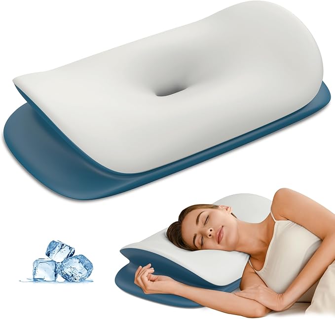 Cervical Neck Pillow for Pain Relief by OLUMOON