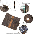 CONTACTS Full Grain Leather Family Passport Holder - Image 5