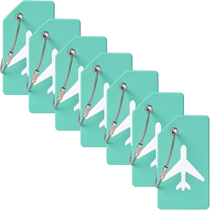 7 Pack Silicone Luggage Tag Travel Suitcase Tags by MODENGKONGJIAN