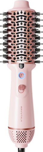 Wavytalk Dual Voltage Hair Dryer Brush for Europe and International Travel, 110V-240V Mini Jet Brush, Ionic Hair Dryer Brush Reduces Damage, Anti-Frizz Straight Hair, Curls and Blowouts, Volumizing