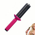 Volumizing Hair Brush, Heat Resistant Curling & Blowout Brush with 17 Anti-Slip Teeth for Smooth, Bouncy Curls - Salon Quality at Home, Gentle on All Hair Types