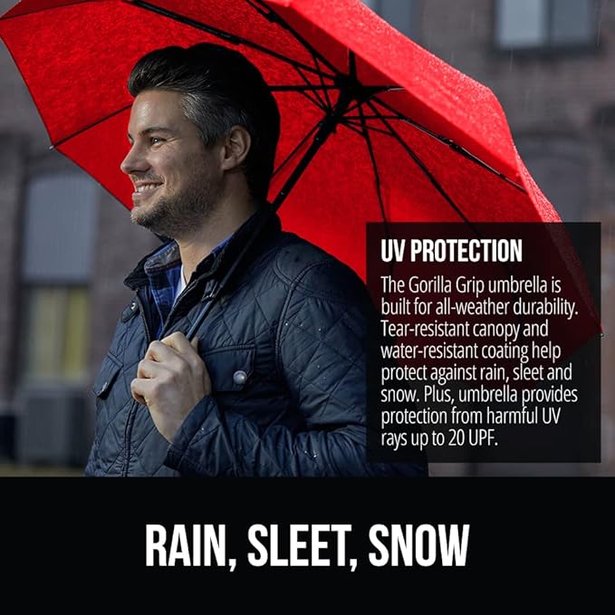 GORILLA GRIP Strong Stick Umbrella - Image 3
