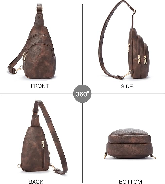 Telena Small Sling Bag for Women Leather Crossbody Fanny Packs Chest Bag for - Image 7