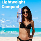 Lightweight Thin Microfiber Beach Towel Sand Free Quick Dry Absorbent Compact - Image 2