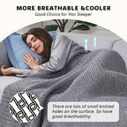 Knitted Weighted Blanket (26-magmatic Gray / 48" x 72" | 12lbs)