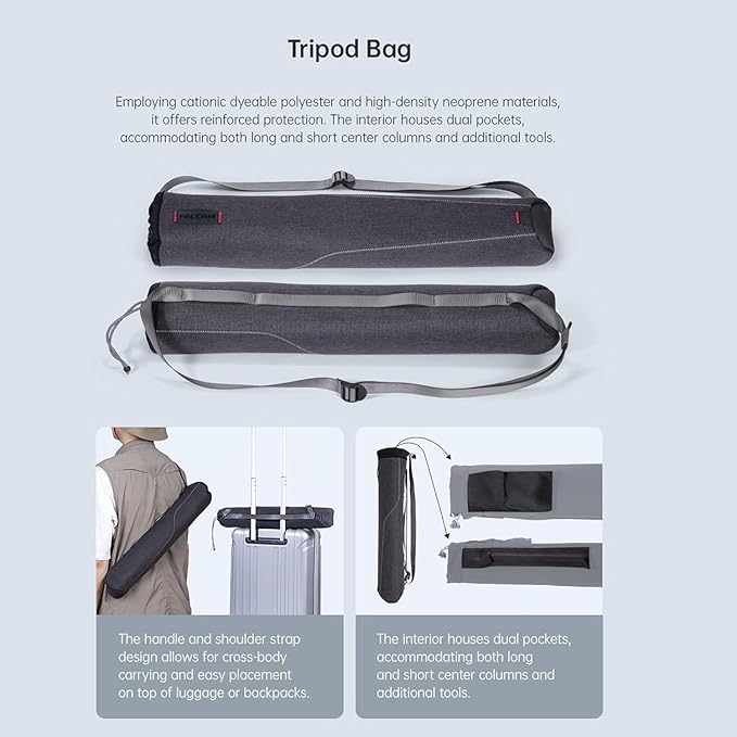 Falcam TreeRoot F38 Pro Carbon Fiber Tripod, 5kg Load, F22 Interfaces, 1/4" - Image 9