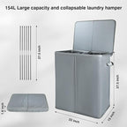 Voova 154L Double Laundry Hamper - Image 2