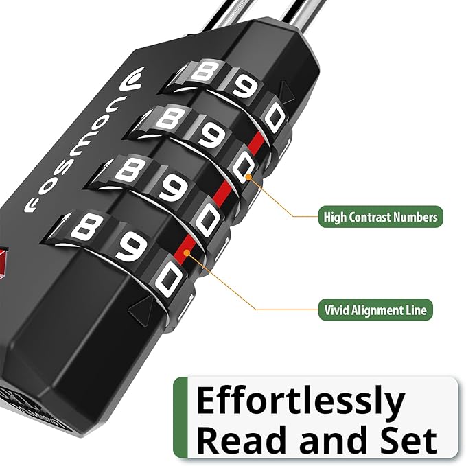 Fosmon TSA Approved Locks for Luggage/ Suitcase - Image 5