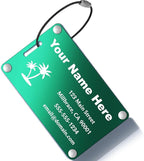 Personalized Luggage Tags: Custom Metal Luggage Tags by Kcule