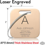 Customized Stainless Steel Luggage Tags: Personalize Your Suitcases, and Bags - Image 4