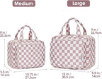 Narwey Travel Toiletry Bag for Women Large Hanging Makeup Bag Organizer - Image 2