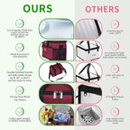 iknoe Large Foldable Cooler Bag, 8.5L Insulated Lunch Bag, Leakproof Lunch - Image 3