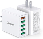 50W USB Wall Charger Block, Android Phones by Dulums
