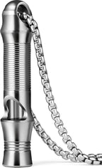 TISUR Titanium Emergency Whistle, EDC Safety Whistles Necklace Loud up to 120db by TISUR