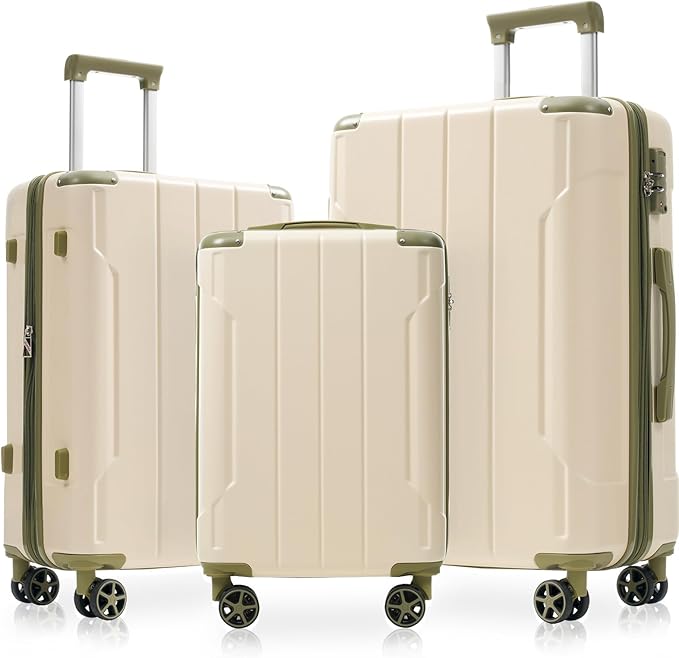 Merax Luggage Set 3 Piece Hardshell Suitcases by Merax
