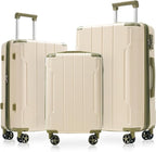 Merax Luggage Set 3 Piece Hardshell Suitcases by Merax
