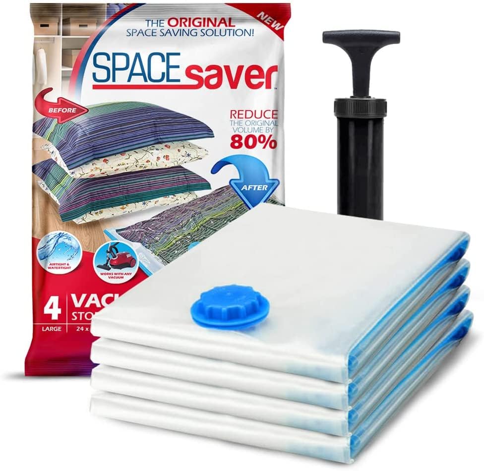 Large Vacuum Storage Bags for Comforters (4 Large Bags)