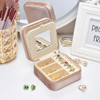 TAIMY Travel Jewelry Case, Small Plush Velvet Travel Jewelry organizer - Image 4