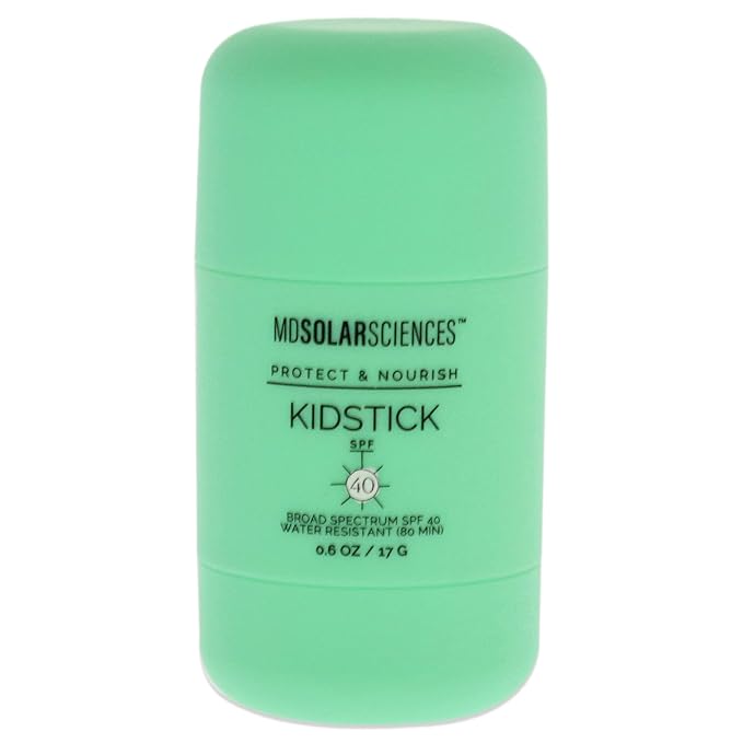 MDSolarSciences Mineral KidStick SPF 40 | Gentle Sunscreen Stick for Kids | Zinc Oxide,Vitamins C & E-| Easy Glide On,Broad-Spectrum,Fragrance-Free,Mess-Free Sun Protection-| 0.6 oz,(Pack of 2)