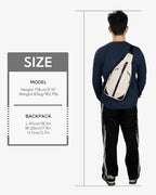 WATERFLY Small Crossbody Sling Backpack Anti Theft Backpack - Image 9