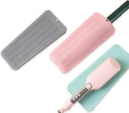 2 Pcs Professional Silicone Heat Resistant Mat Pouch for Curling Iron, Flat Iron and Other Hot Tools, Portable Travel Mat and Cover for Hair Styling Tools with Hanging Hole (2PCS Pink)