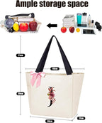 Vavabox Tote Bag, A-Z Initial Monogrammed Waterproof Tote Bag, Bridesmaid Gifts - Image 2
