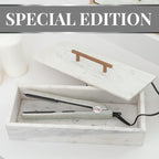 CHI The Sparkler Lava Ceramic Flat Iron, Special Edition, Hair Straightener for an Even & Smooth Finish, 11 Foot Cord for Convenience, 1" Iron, Silver