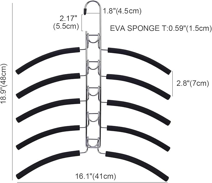 Nature Smile No Shoulder Bump Multiple Sweater Coat Clothes Hangers - Image 4