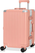 AnyZip Carry On Luggage Aluminium Frame Suitcase PC ABS Hard Shell TSA Lock No by YourBestTravelChoice