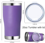 DOMICARE 20oz Tumbler with Lid Stainless Steel Tumblers Bulk, Double Wall - Image 5