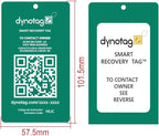Dynotag® Web Enabled Smart Aluminum Convertible Luggage ID Tag + Braided Steel - Image 4