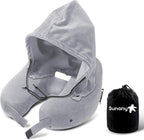 Sunany Neck Pillow for Travel Inflatable Airplane Pillow Comfortably Supports by Sunany