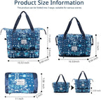 Large Capacity Foldable Travel Bag Expandable Portable Carry on Bag Dry&Wet - Image 2