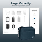 pack all Electronic Organizer Plus, Larger Capcity Cable Organizer Bag - Image 7