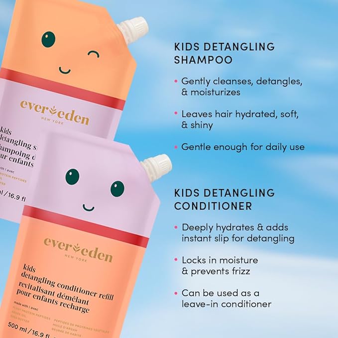 Evereden Kids Shampoo Refill, 16.9 fl oz | Detangling, Non-Toxic Ingredients | - Image 3